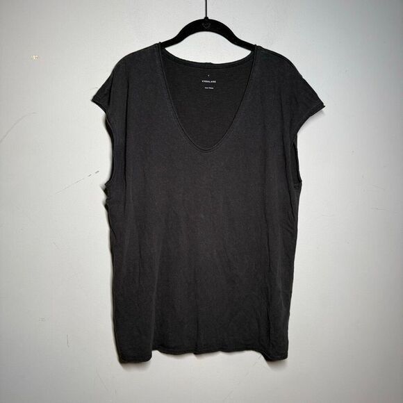 Everlane the Hemp Scoop Neck Muscle Tee black - Picture 2 of 7